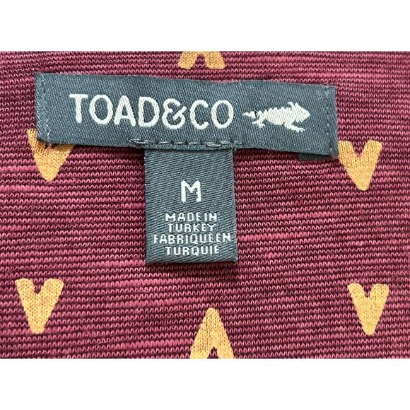 Toad & Co. Rosalinda Dress Port V Pattern 3/4 Sleeves Womens M - Picture 10 of 13